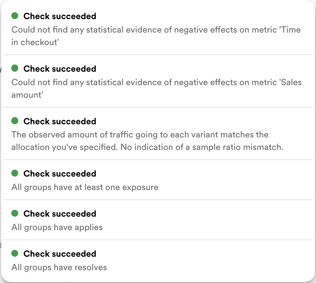 Monitoring Checks